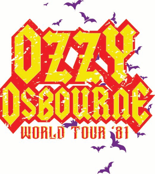 Ozzy Tribute 1981 World Tour T-Shirt | Vintage Rock Concert Tee | Heavy Metal Band Tribute Shirt