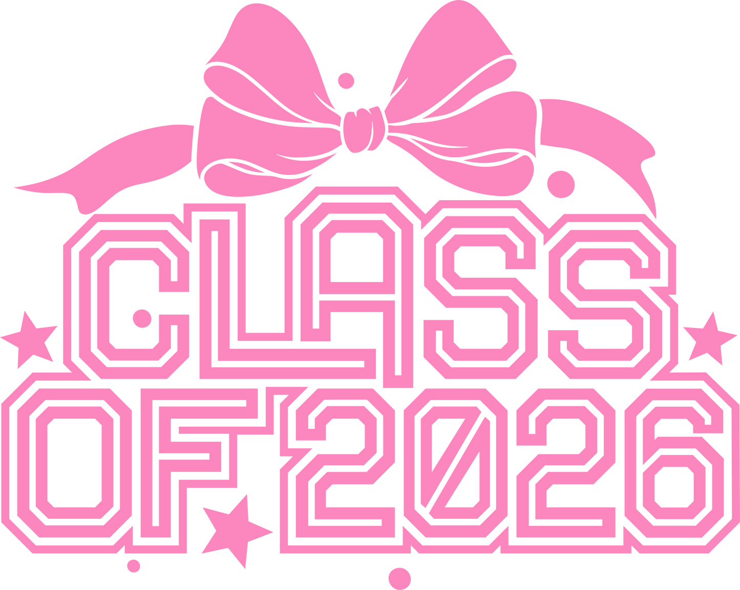 Class of 2026 Pink Bow