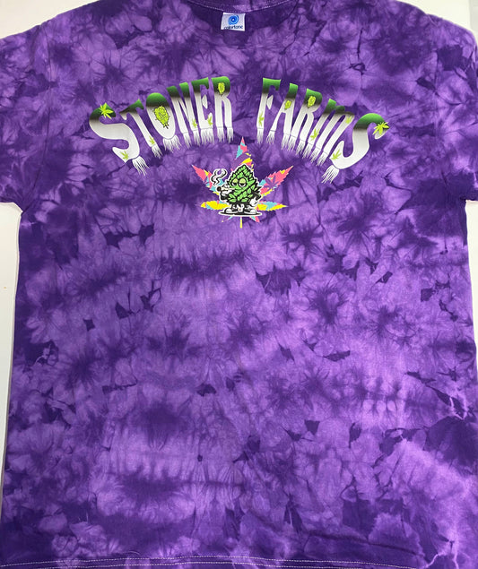 Stoner Farms NugMan Purple Crystal Wash Tee